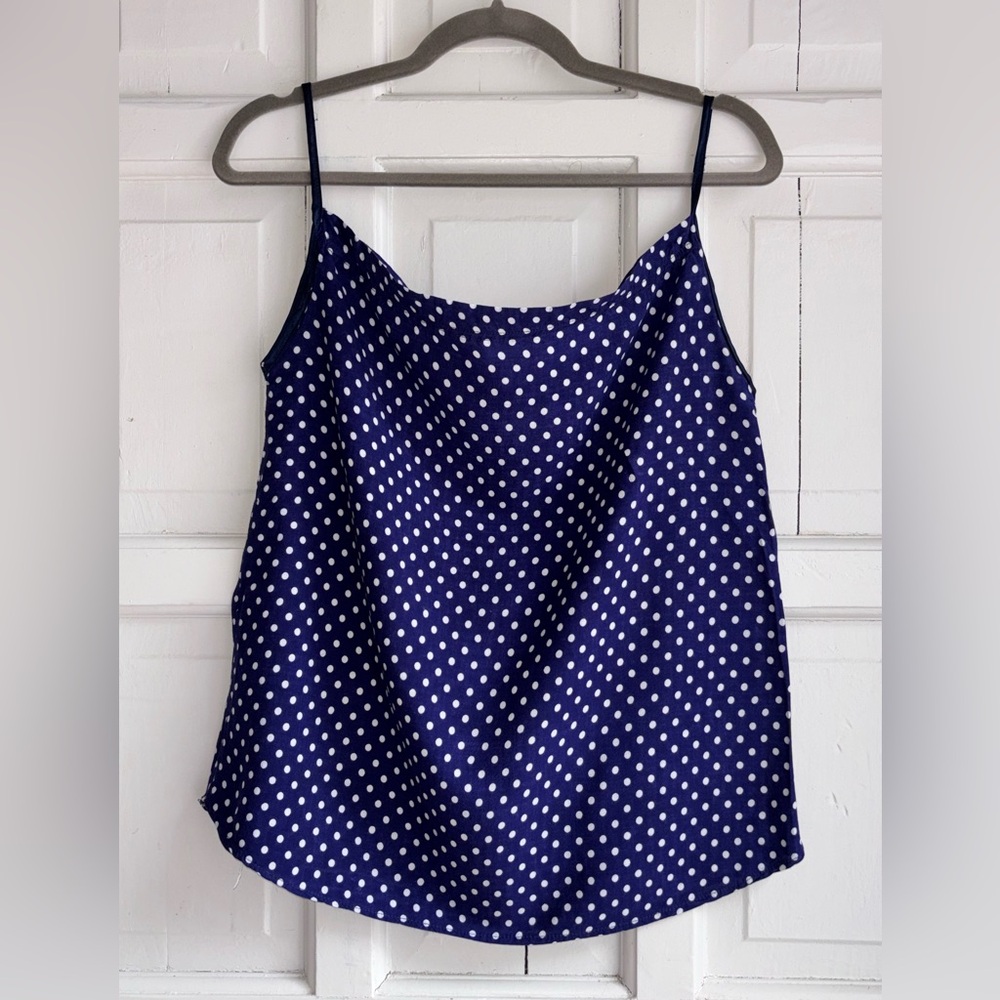 Women’s blue/white Polka Dot Cami